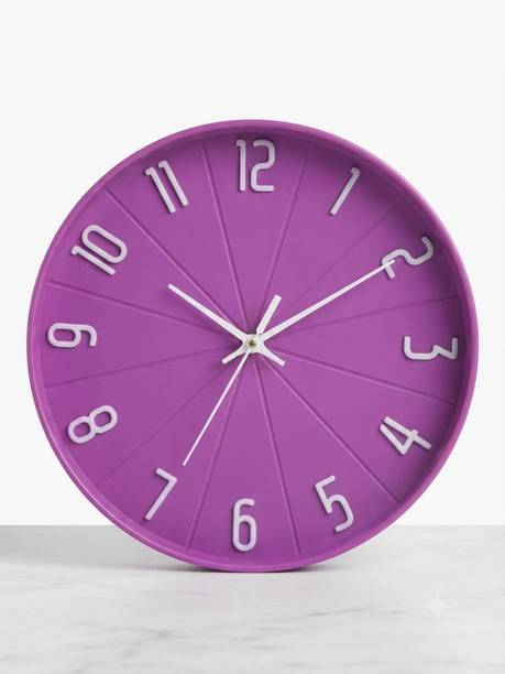 WAQT QUARTZ Analog-Digital 29 cm X 30 cm Wall Clock