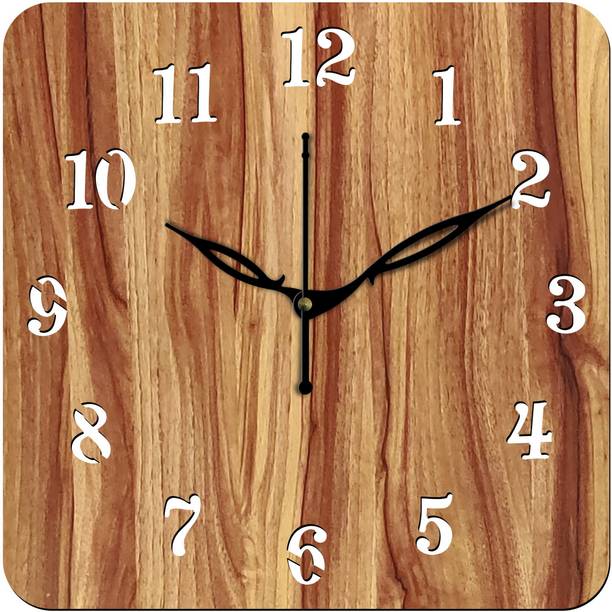 vpk Analog 30 cm X 30 cm Wall Clock (Beige, Without Glass, Standa