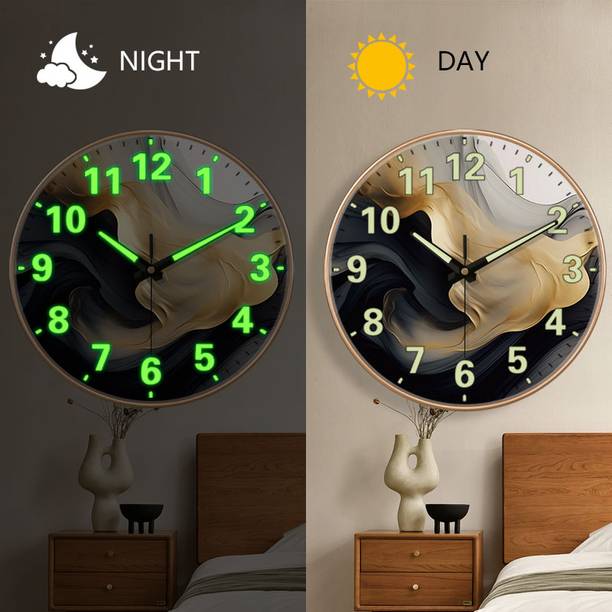 Star Work Analog 67 cm X 32.5 cm Wall Clock