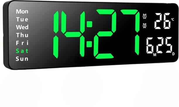 MOHAK Digital 12 cm X 38 cm Wall Clock