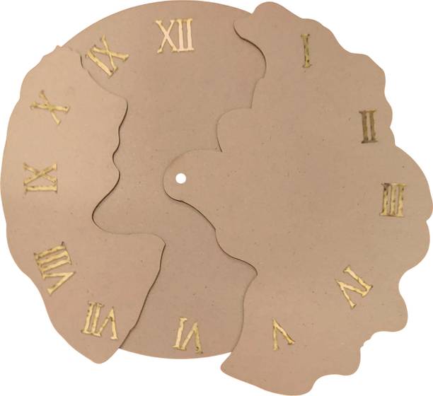 SAARTheWoodWork Analog 30 cm X 35 cm Wall Clock
