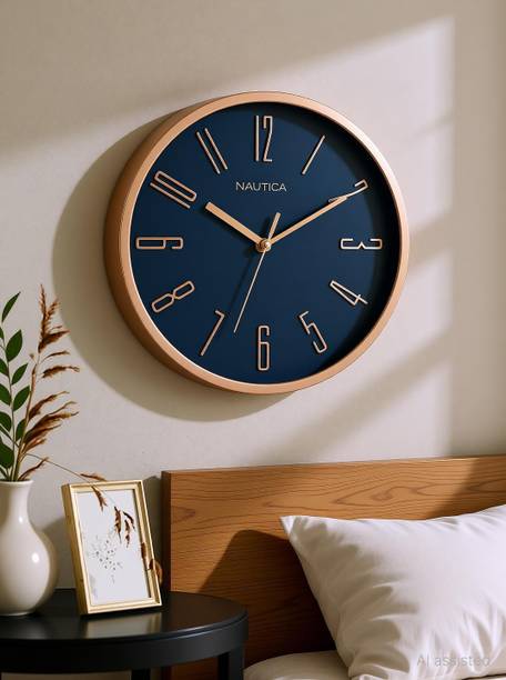 NAUTICA Analog 30 cm X 30 cm Wall Clock