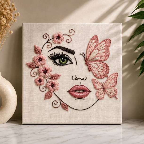 EmbroArtStudio Cotton Fabric Wooden Frame Home DecorOffice Festive Toran Bedroom