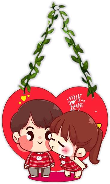 Decor Smart Kissing My Love Wall Hanging | Decorative Home Decor & Living Room (DWA_8308)