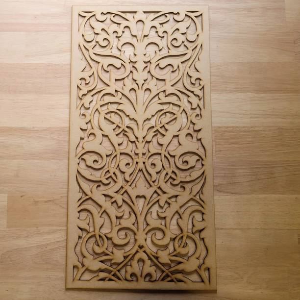 CURIOUS Set of 1 Piece French Damask Panel Screen Radiator Cabinet