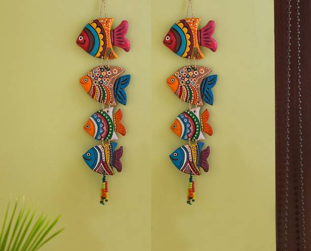 सोहिबे Fish Wall Hanging Pack of 2