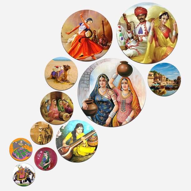 फबौरा Wooden Wall Hanging Decoration Artwork Decorative Iteam Home Décor (WPS_132N-F)