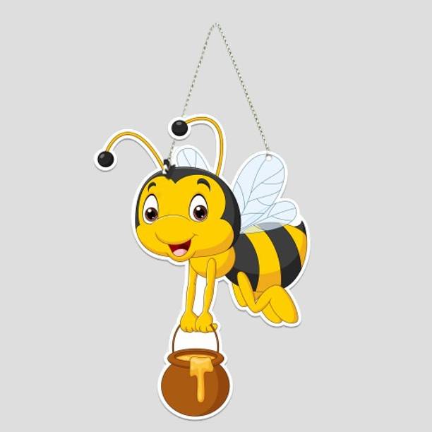 फबौरा Honey Bee Wall Hanging Decorative Item for Home Office Gift (WH_5508N-F)
