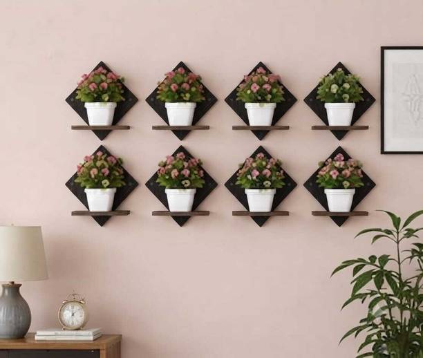 SINGHATIYA CARFT Square home decor wall hanging Wall Shelf (Number of Shelves - 8) Pack of 8