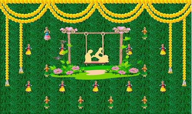 Backdropon Cradle, Baby Naming Ceremony Design Printed ...
