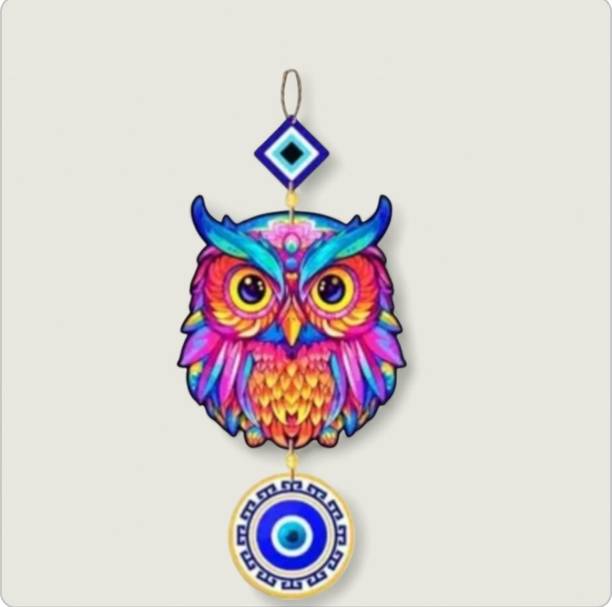 उन्नतिटाइम्स Owl evil Eye Wall Hanging For wall Decorative Item/For home decor