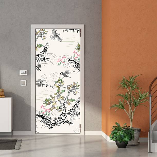 Asian Paints EzyCR8 Natural Gardens Door MuralDoor Sticker Medium Removable Sticker