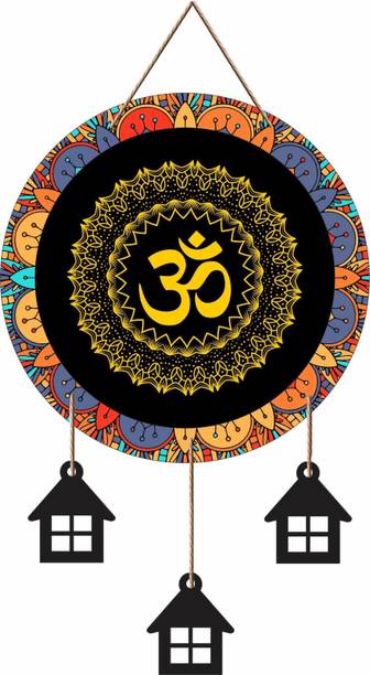 TejasTrends Om Wall Hanging Decor with Mandala Design Spiritual Home Décor