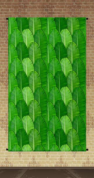 Sukalpa Banana green leaf with 3D Look PORTRAIT Design