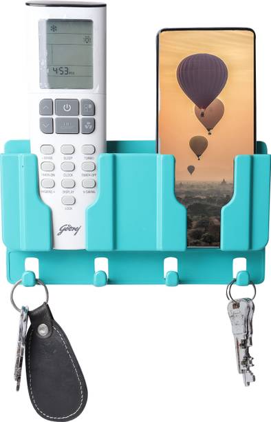 Brazilian Wall Mount Mobile Stand Remote Stand with Extra Space for 2 Mobiles -