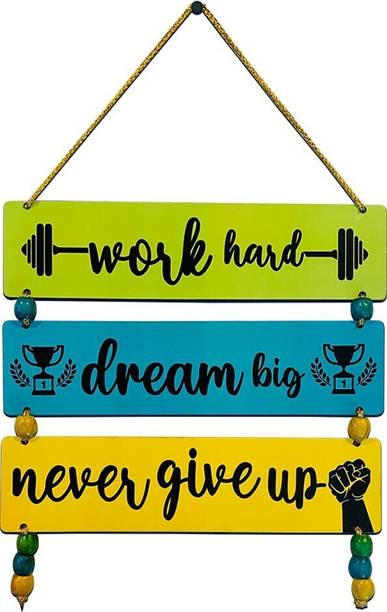 BookYourGift work hard I dream big never give up Wall Hanging/Hanger