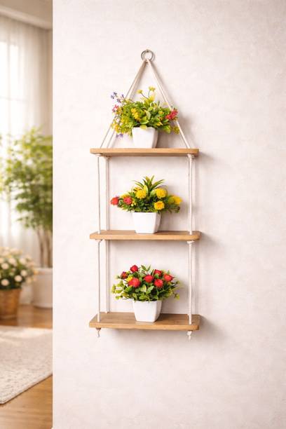 Chintan AuraNest™ Luxury Wooden Wall Shelf