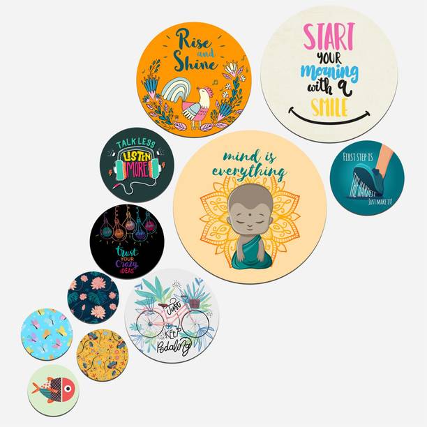 फबौरा Wooden Wall Hanging Decoration Artwork Decorative Iteam Home Décor (WPS_113N-F)