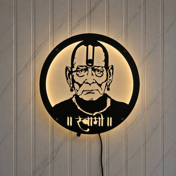 Crafties Led Swami Samarth Wall light | spiritual decorative wall lamp