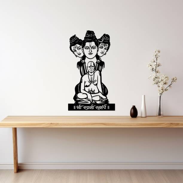 Artrooms Dattatreya Swami Samarth Metal Wall Art | Wall Hanging Decor