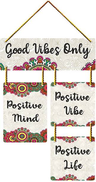 Charmör Good Vibes Only Designer Stylish Trendy wall hanger for Home Decor
