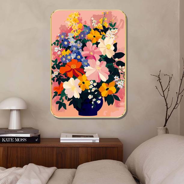 Aartify Vibrant Floral Bouquet Wall Decor Colorful Fl...