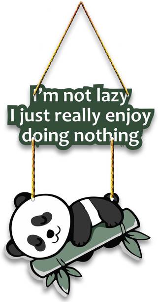 PVL Lazy Panda Wall Hanging for Home Decoration Living Room Wall Decor