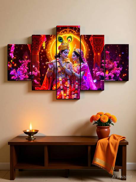 SNDArt Radha Krishna Wall Decor Gift Items