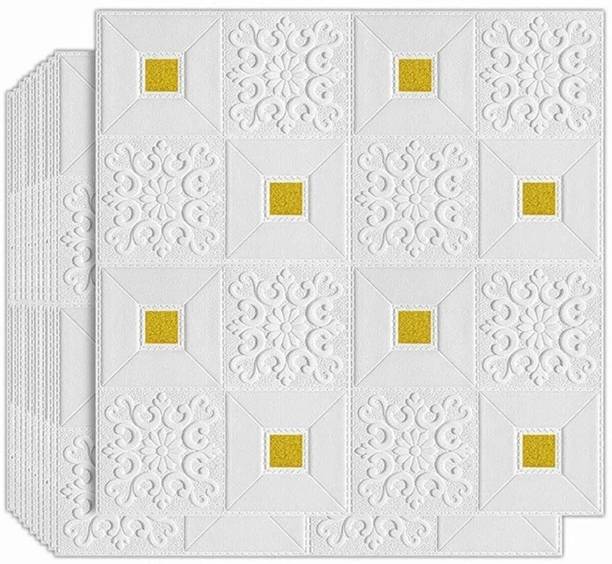 Diseno Decorative White, Gold Wallpaper Pack of 4