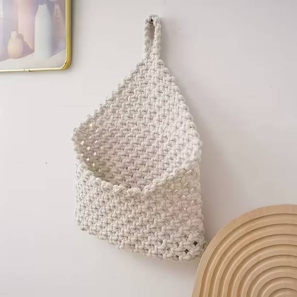 ZAWI Mail Holder for Entry Way, Boho Wall Pocket for Storage