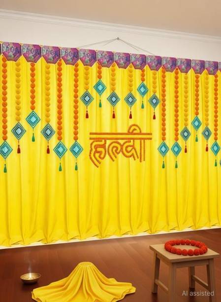 Dhara Collections Haldi Merigold Party Backdrop