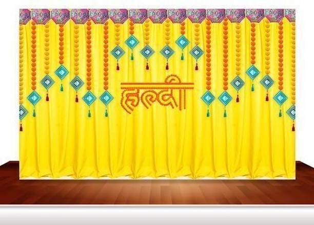 धारा कलेक्शन Haldi Merigold Party Backdrop