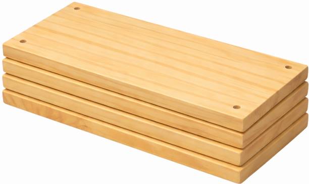 Woodeek Pinewood Wall Hangings Pack of 4