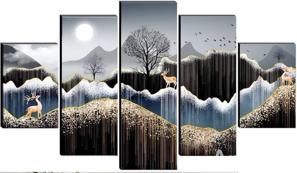 SNDArt Modern Art Deer Wall Decor Gift Items