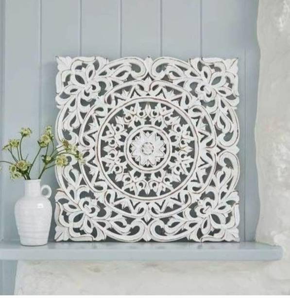 UPZING DECOR Wall Decor MDF Panel, Wooden Wall Hanging Plaque, Wood Carving Wall Decoration