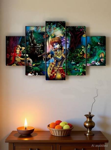 SNDArt Radha Krishna Modern Art Home Decor Gift Items