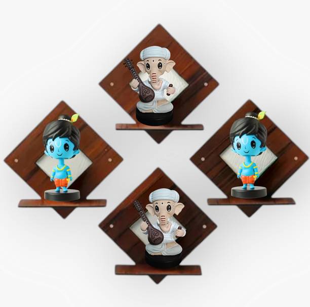 Unnati times Square wall hanging Wall Shelf (Number of Shelves - 4)