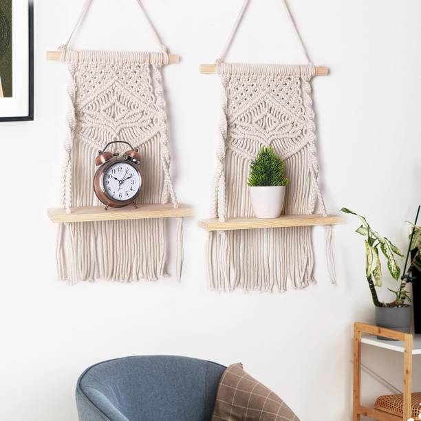 RAKANO Indoor Wall Hanging Shelf Chic Decor Pack of 2