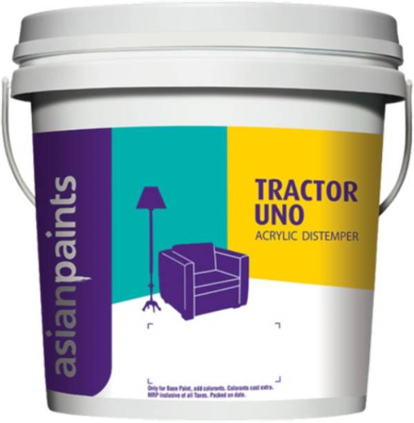 KANWALPAINT Asian Paints 0055 Tractor Uno Acrylic Distemper White Distemper Wall Paint
