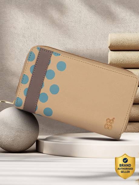 Women Casual Beige Artificial Leather Wallet