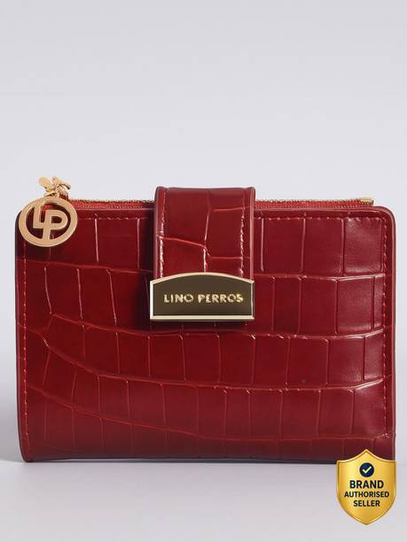 Women Casual Red Artificial Leather Wallet