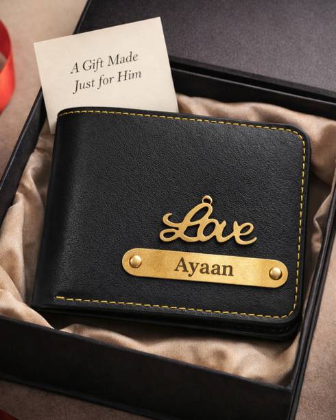 Men Formal, Casual, Evening/Party, Ethnic, Travel, Trendy Black Artificial Leather Wallet