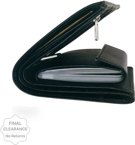 Boys Black Genuine Leather RFID  Wallet