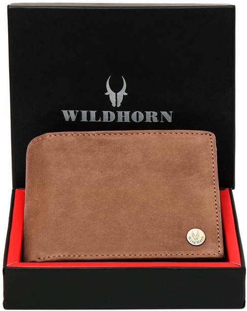 WILDHORN Men Casual Tan Genuine Leather Wallet