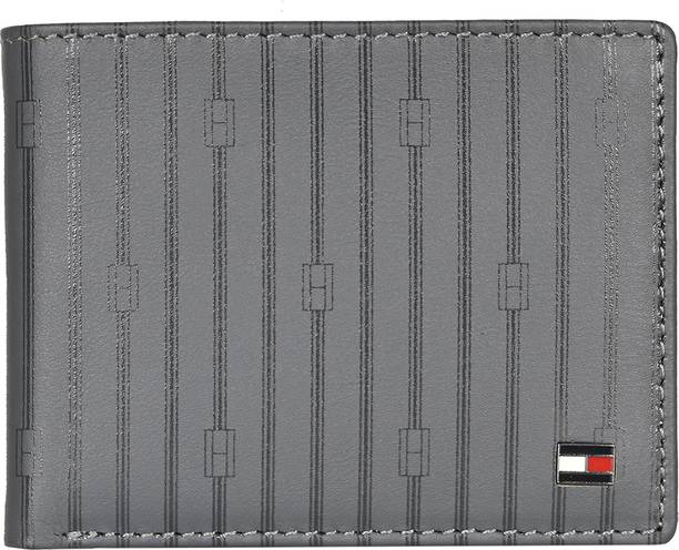 Men Casual Grey Genuine Leather RFID  Wallet