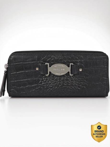 Women Black Genuine Leather Wallet