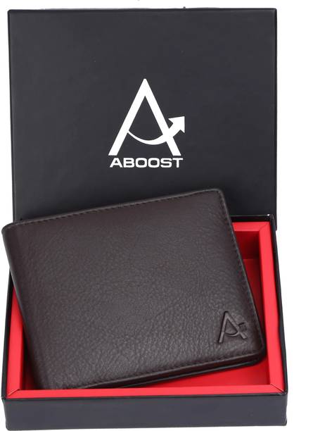 Men Casual, Formal, Evening/Party, Travel, Trendy Brown Genuine Leather RFID  Wallet
