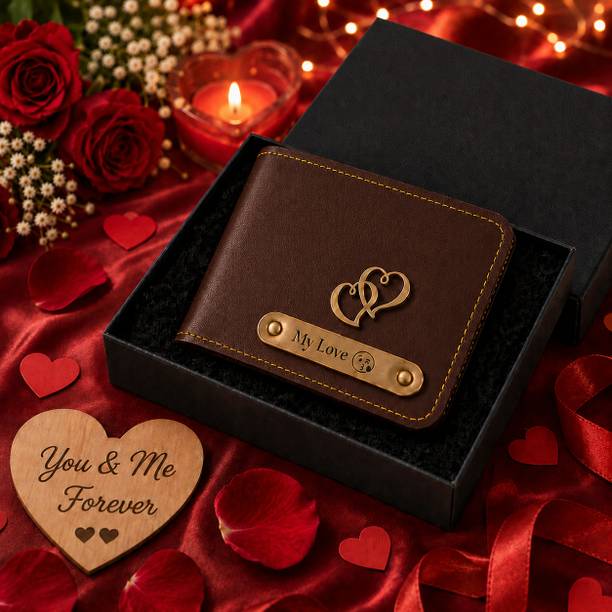 Mizi Craft Men Casual, Formal, Travel, Trendy, Evening/Party Brown Artificial Leather Wallet