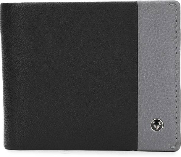 Men Black, Grey Genuine Leather Wallet