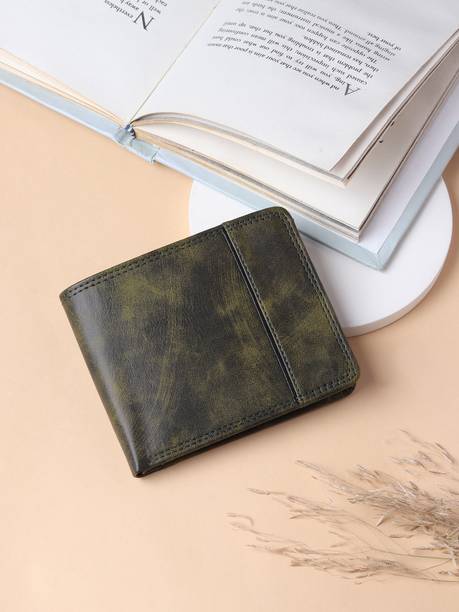 KILLER Men Casual Green Artificial Leather Wallet